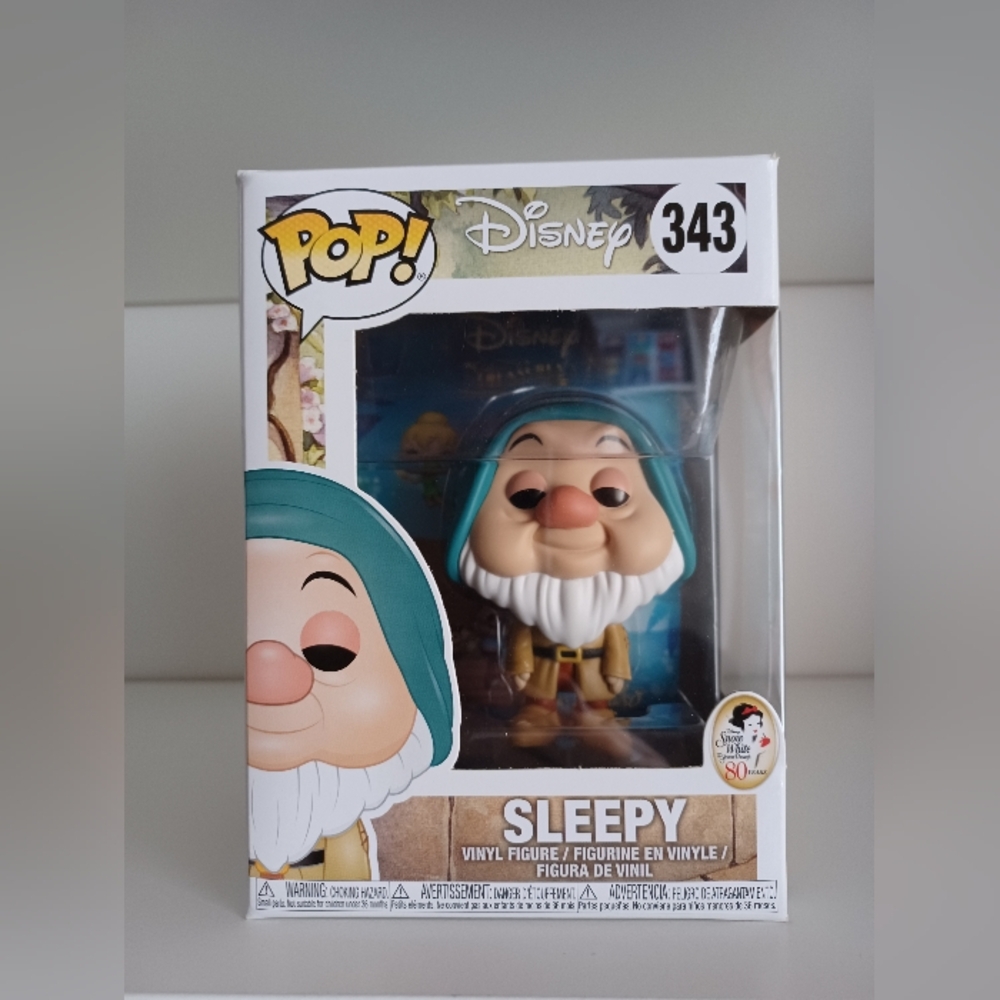 Sleepy‎ Snow White And The Seven Dwarfs 343 Disney 80 Vinyl Figure Funko Pop